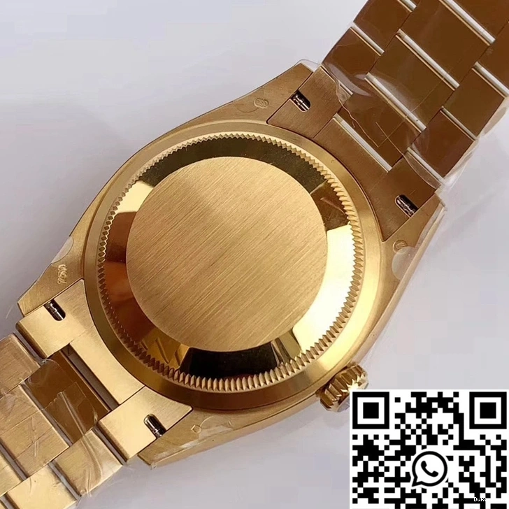 EW Champagne Gold Yellow Dial Factory Rolex Day-Date M128238-0045 0118